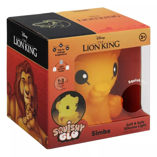 Disney Squishy Glo Silicon Light Il Re Leone Simba 15 Cm