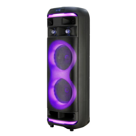 Cassa karaoke - INOVALLEY - RGB - 800 Watt - Bluetooth V5.0 - Microfono wireless incluso - Durata della batteria da 2 a 3 ore - LED