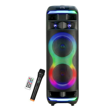 Cassa karaoke - INOVALLEY - RGB - 800 Watt - Bluetooth V5.0 - Microfono wireless incluso - Durata della batteria da 2 a 3 ore - LED