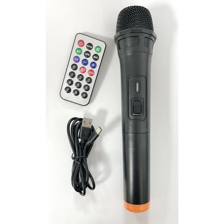 Cassa karaoke - INOVALLEY - RGB - 800 Watt - Bluetooth V5.0 - Microfono wireless incluso - Durata della batteria da 2 a 3 ore - LED