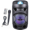 INOVALLEY KA02 BOWL - Altoparlante luminoso Bluetooth 400W - Funzione karaoke - Sfera caleidoscopio LED multicolore - Porta USB, Micro-SD