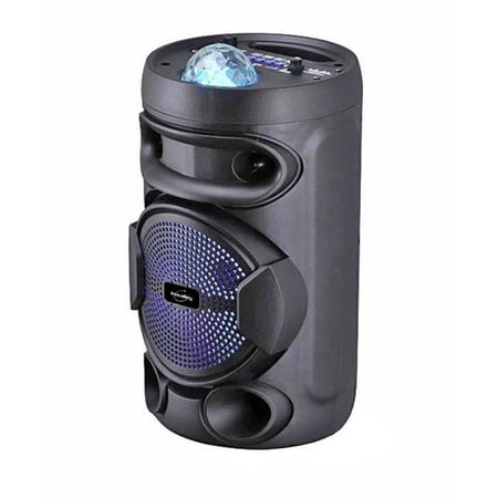 INOVALLEY KA02 BOWL - Altoparlante luminoso Bluetooth 400W - Funzione karaoke - Sfera caleidoscopio LED multicolore - Porta USB, Micro-SD