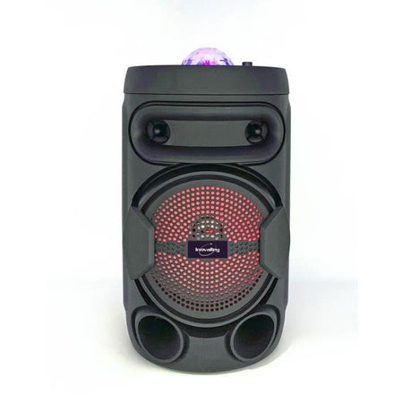 INOVALLEY KA02 BOWL - Altoparlante luminoso Bluetooth 400W - Funzione karaoke - Sfera caleidoscopio LED multicolore - Porta USB, Micro-SD