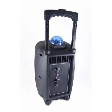 INOVALLEY KA116BOWL - Altoparlante luminoso Bluetooth 450W - Funzione karaoke - Sfera caleidoscopio LED multicolore - Porta USB