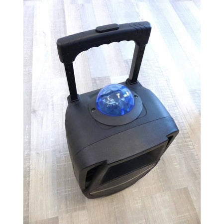INOVALLEY KA116BOWL - Altoparlante luminoso Bluetooth 450W - Funzione karaoke - Sfera caleidoscopio LED multicolore - Porta USB