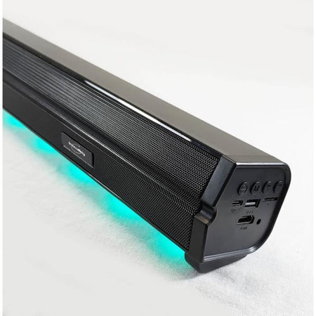 Soundbar luminosa - INOVAALLEY - BS11 -60W - LED - Bluetooth V5.0 - HDMI - USB 2.0 - micro SD - FM - batteria 2400mAh