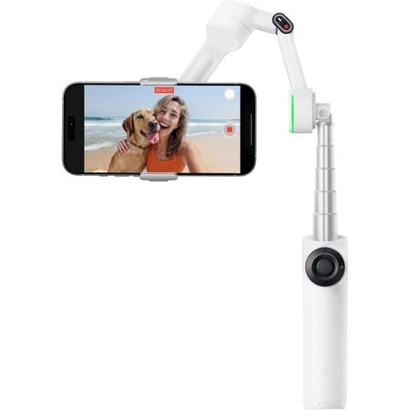 Stabilizzatore pieghevole a 3 assi Insta360 Flow 2 Pro Standard, bianco