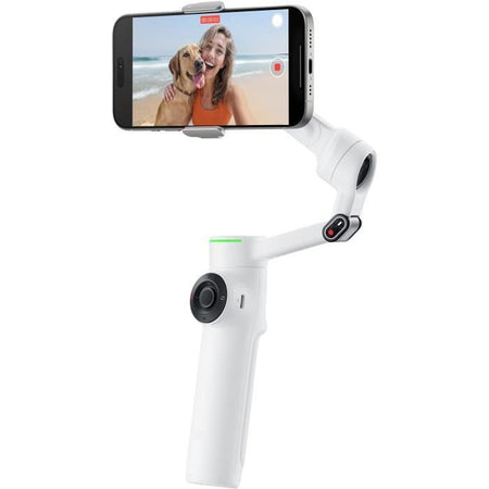 Stabilizzatore pieghevole a 3 assi Insta360 Flow 2 Pro Standard, bianco