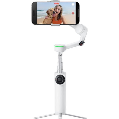 Stabilizzatore pieghevole a 3 assi Insta360 Flow 2 Pro Standard, bianco