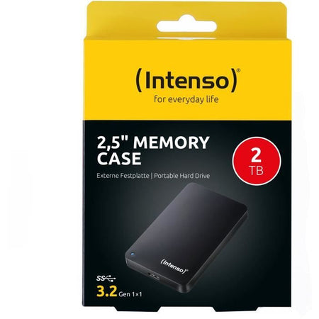 Disco rigido esterno - INTENSO - 2,5' - 2TB - Nero