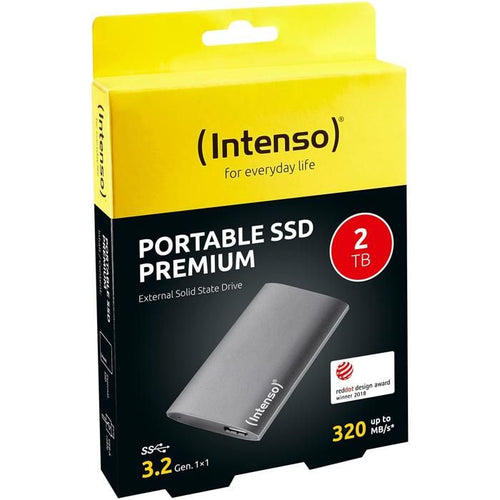 Disco rigido SSD esterno - INTENSO - PREMIUM - 2 TB - Grigio