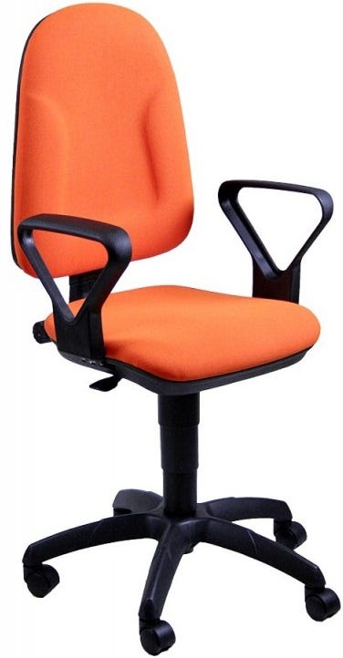 Sedia ergonomica girevole da ufficio operativo con braccioli
