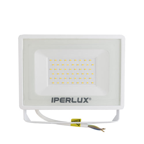 IPERLUX LED PROIETTORE EXTRA SLIM BIANCO IP65 50W 3000K