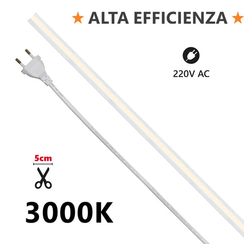 IPERLUX Strip LED 50m COB 15W/m DC 24V - 1500lm - 4000K - Prezzo al Mt