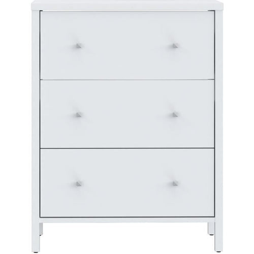 Mobile lavabo - Bianco - 3 cassetti - L64 x P40 x H83 cm - IPSARION