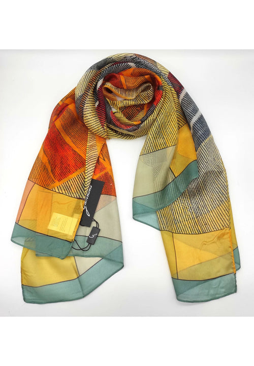 GATTINONI FOULARD PLANETARIO FOULARD 70X140 SILK da donna