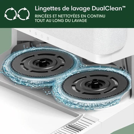 iRobot Roomba Plus 405 Combo Robot + AutoWash - Base multifunzione - Salviette lavabili e asciuganti - LiDAR Clearview