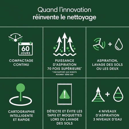 iRobot Roomba 205 DustCompactor Combo - Compatta automaticamente i detriti all'interno del robot fino a 60 J - Clearview LiDAR