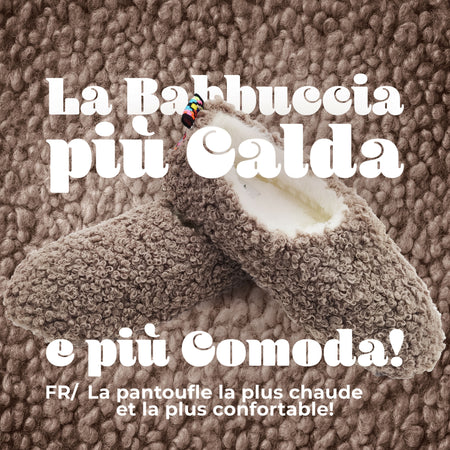 Le Pelosone Ciabatte Donna Invernali Da Casa Babbucce in Peluche Spettinato Pantofole Chiuse Suola per Parquet