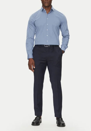 calvin klein CAMICIA POPLIN STRETCH SLIM SHIRT da uomo