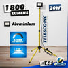 Faretto LED su treppiede - I-Watts - I-SP1T-201800 - 20 W - 1800 lumen - Altezza massima 132 cm