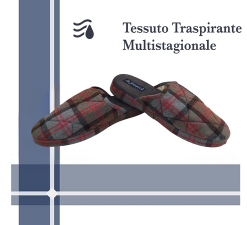 DeFonseca Ciabatte Uomo alla Milanese, Pantofole Invernali Chiuse da Casa, Lavabile e per Ospiti