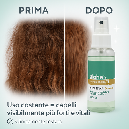 3x Aloha Spray Kerastina Complex Integratore per Capelli Anticaduta Extra Forte