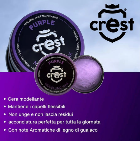 Cera Liquida Effetto Bagnato Crest Wet Look – Styling Lucido Tenuta Media, Modellante Professionale Capelli Uomo, Definizione e Brillantezza Naturale