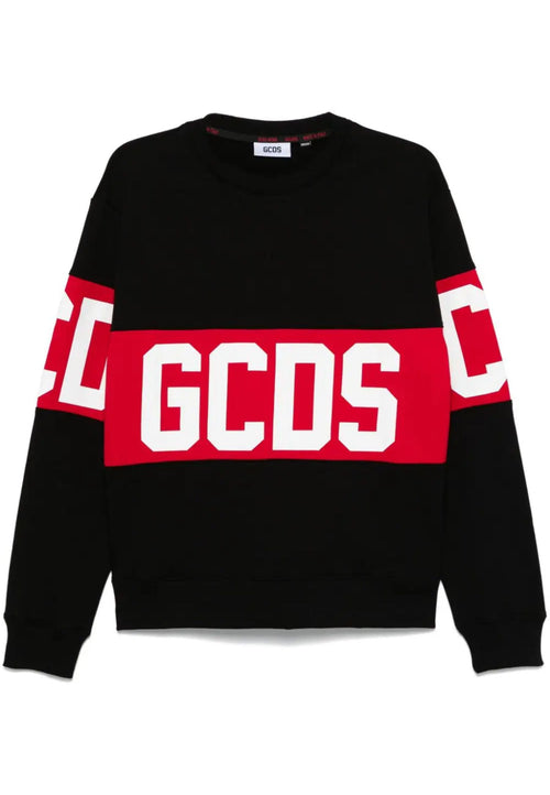 GCDS FELPA BAND LOGO CREWNECK da uomo