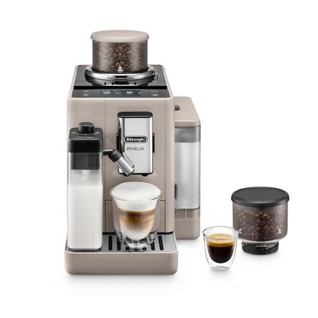 De Longhi Rivelia Beige Macchina Caffè Automatica 1450W 1.4L EXAM44055BG