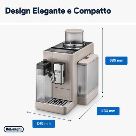 De Longhi Rivelia Beige Macchina Caffè Automatica 1450W 1.4L EXAM44055BG