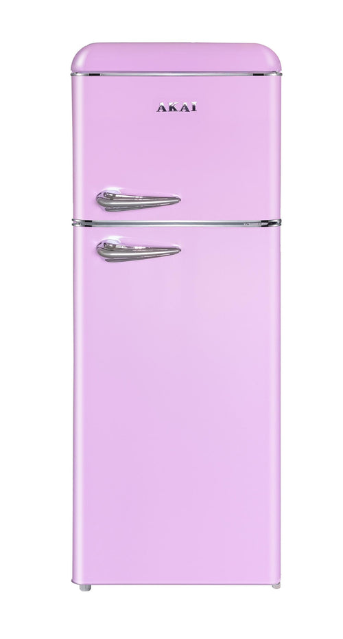 Akai Frigorifero Doppia Porta Retro' Vintage Rosa CLASS241KPK