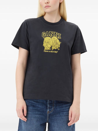 GANNI T-shirt Owls da donna