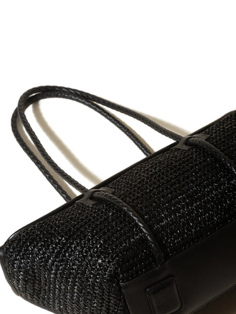 HEREU borsa a tracolla forna raffia da donna