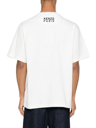 Kenzo T-shirt oversize ricamata 'KENZO Happy Tiger' di cotone da uomo
