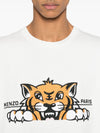 Kenzo T-shirt oversize ricamata 'KENZO Happy Tiger' di cotone da uomo