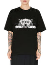 Kenzo T-shirt oversize ricamata 'KENZO Happy Tiger' di cotone da uomo