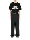 Kenzo T-shirt oversize ricamata 'KENZO Happy Tiger' di cotone da uomo