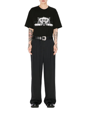 Kenzo T-shirt oversize ricamata 'KENZO Happy Tiger' di cotone da uomo