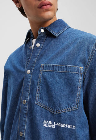 KARL LAGERFELD <h4> - Camicia boxy Denim</h4> da donna