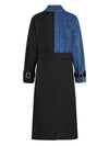 KARL LAGERFELD <h4> - trench mixed material <h4> da donna
