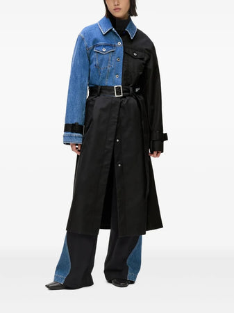 KARL LAGERFELD <h4> - trench mixed material <h4> da donna