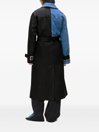 KARL LAGERFELD <h4> - trench mixed material <h4> da donna