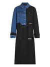 KARL LAGERFELD <h4> - trench mixed material <h4> da donna