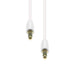 3-Pin Slim Cable M-M White 5M