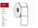 Label 76x50 - Core 25. White.
