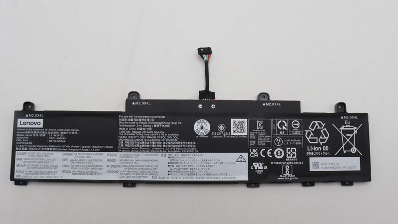 57Wh Lithium-Ion internal