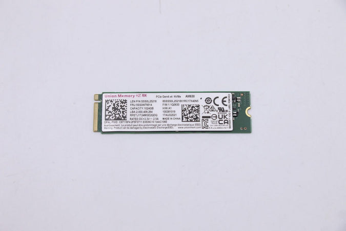 1TB M.2 NVMe SSD with PCIe