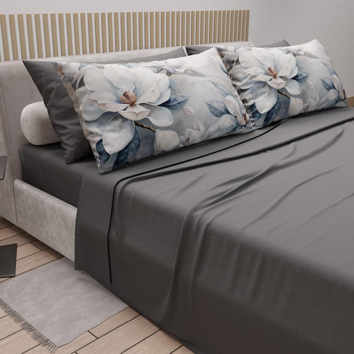 Completo lenzuola matrimoniale in puro cotone con 4 federe – Mod. 14 Hessense