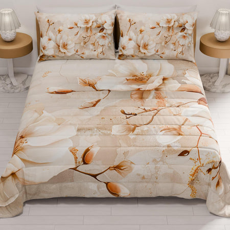 Copriletto trapuntato matrimoniale in stampa digitale – mod. 12 Hessense